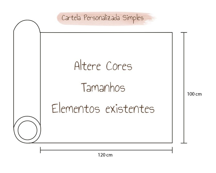 Cartela com personalização